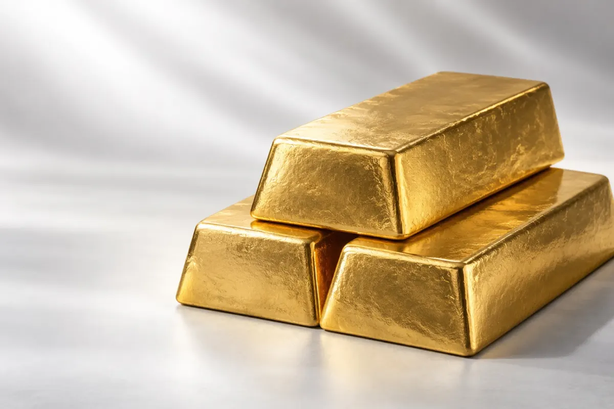 Illustrative unmarked gold bullion