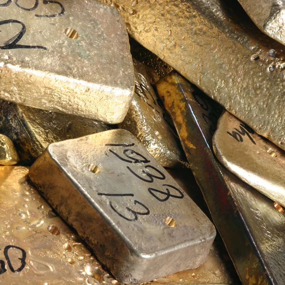 Cast precious-metal bars